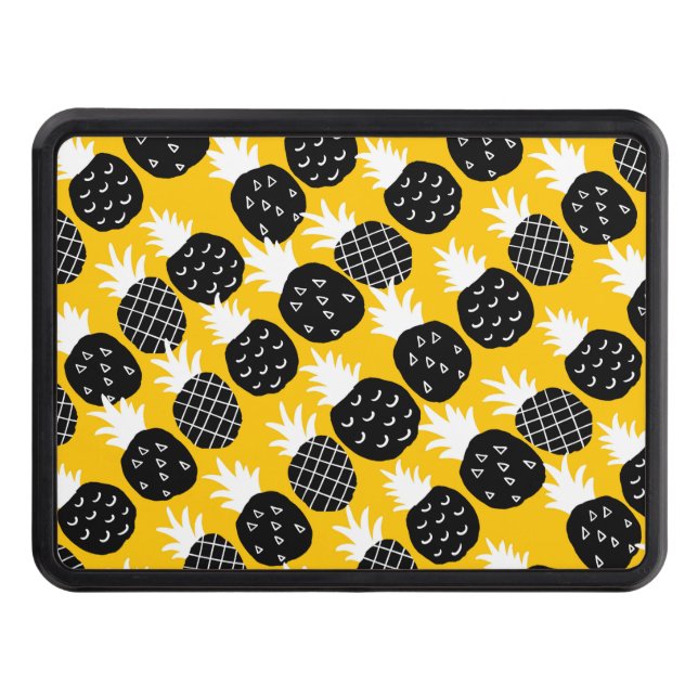 Black pineapples hitch cover (Front)