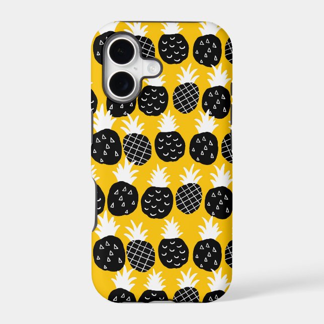 Black pineapples iphone case (Back)
