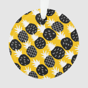 Black pineapples ornament