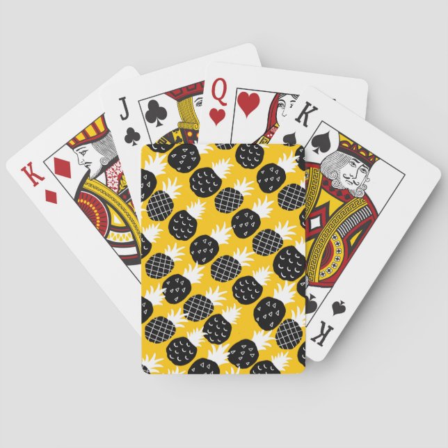 Black pineapples poker cards (Back)
