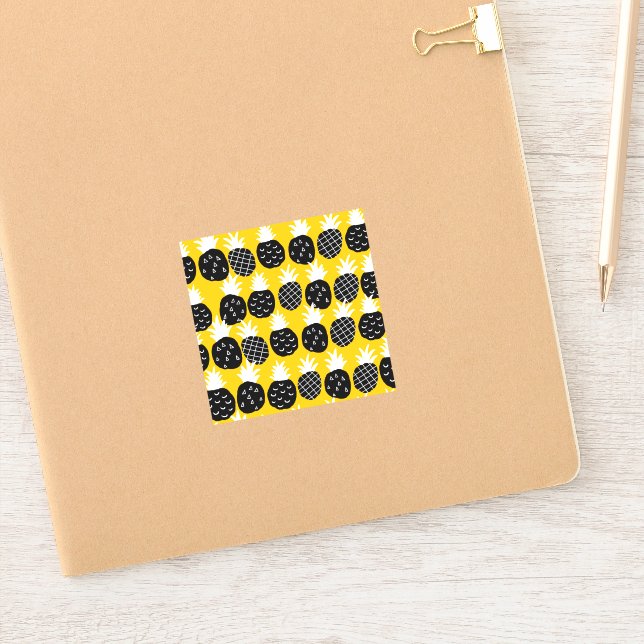 Black pineapples sticker (Notebook)