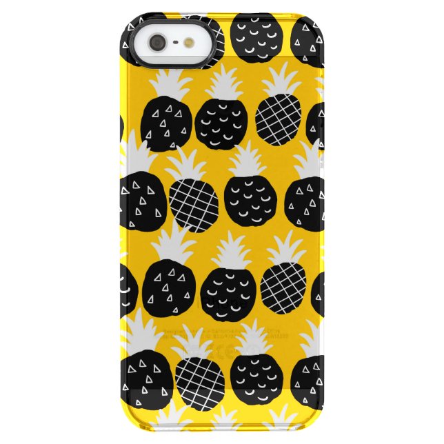 Black pineapples uncommon iPhone case (Back)