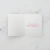 Black, Pink, and Silver Bat Mitzvah Thank You Card (Inside)