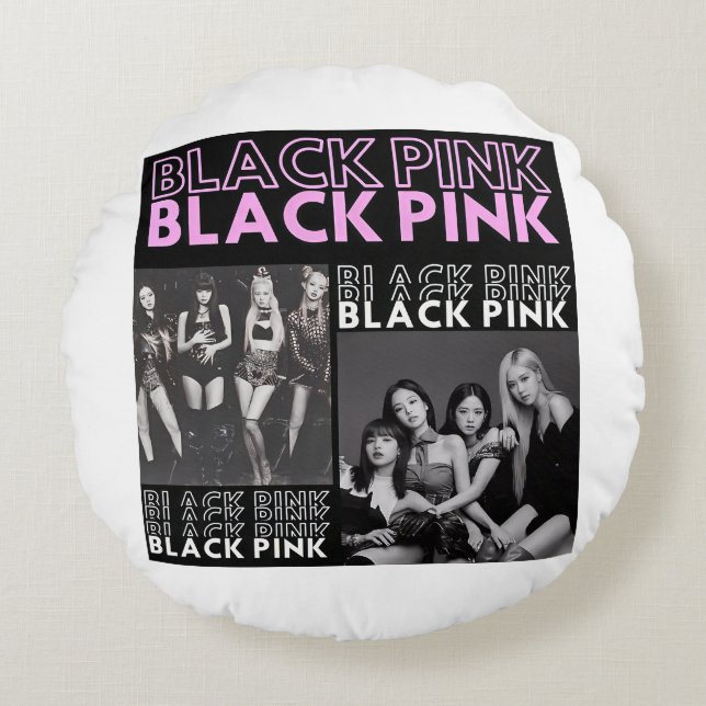 Black Pink - BP Round Pillow (Front)