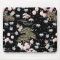 Black Pink Cherry Blossom Elegant Floral Pattern