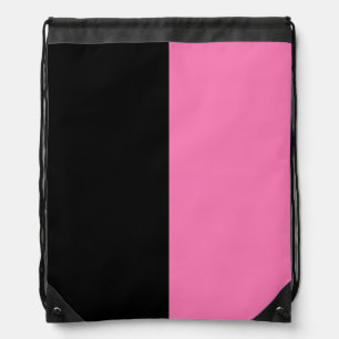 Black Pink CUSTOMIZABLE Drawstring Bag