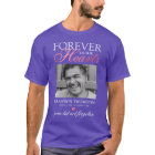 Black Pink Funeral Photo Memorial T-Shirt
