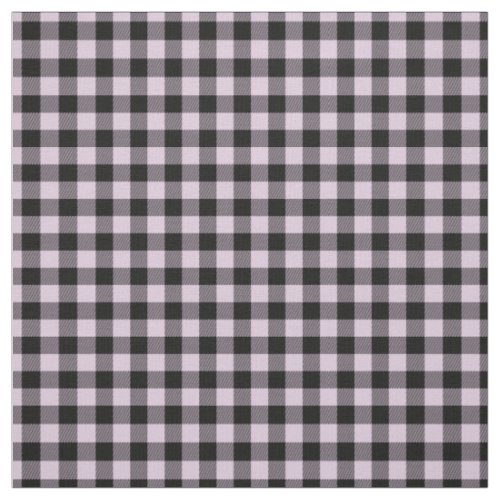 Black Pink Gingham Checks Tartan Squares Pattern Fabric