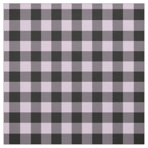 Black Pink Gingham Checks Tartan Squares Pattern Fabric