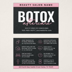 Black Pink Glam Botox Aftercare Guide