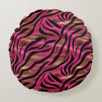 Black Pink Gold Zebra Stripes Animal Print Pattern