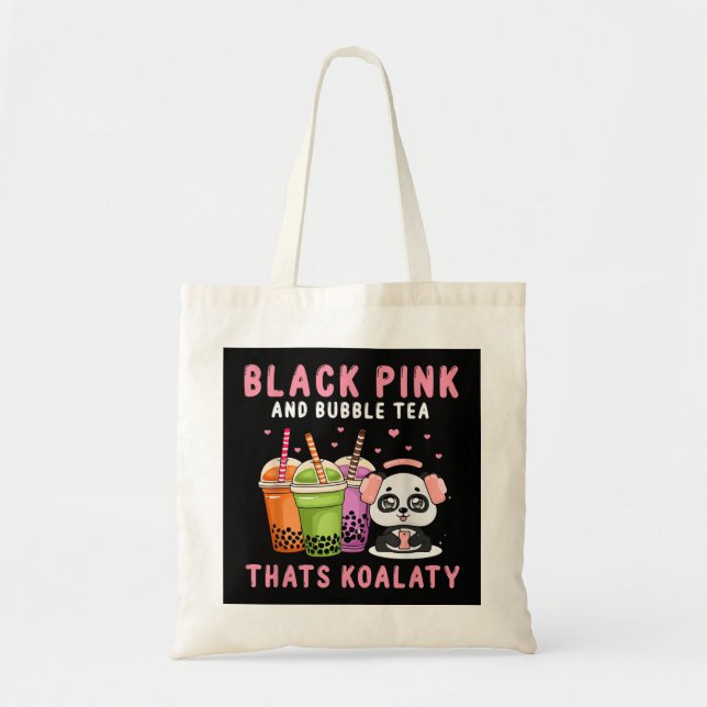Black Pink in Your Area K-Pop Kpop Korea Pop Bubbl Tote Bag (Front)