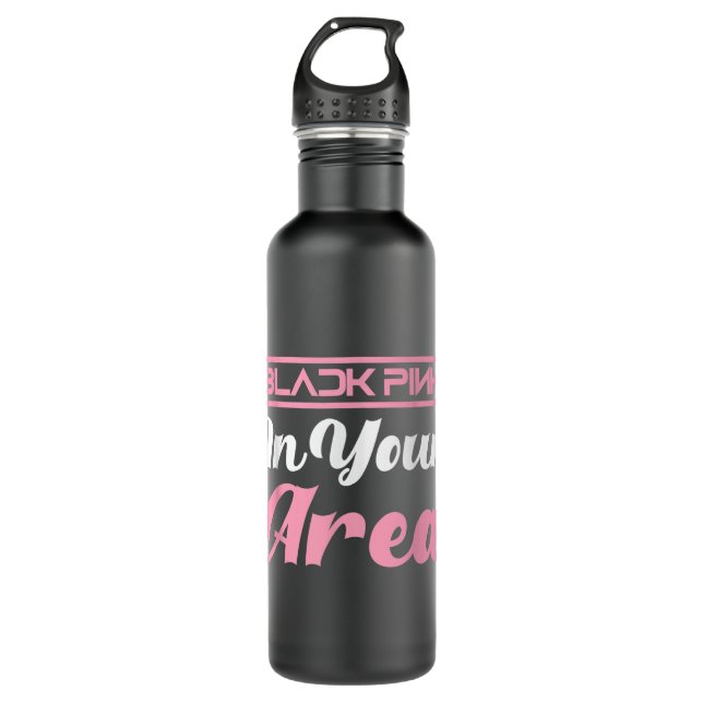 Black Pink in your Area Kpop Kpop Korea Pop      Stainless Steel Water Bottle (Front)
