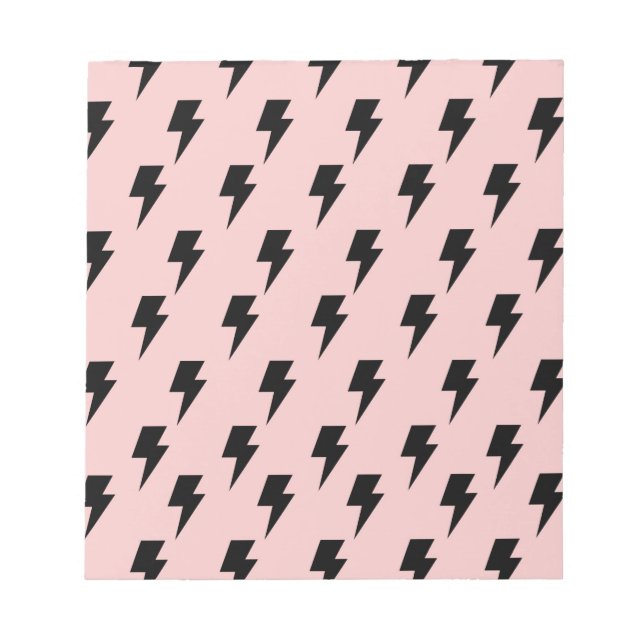 Black Pink Lightning Y2K Indie Bold Notes (Front)