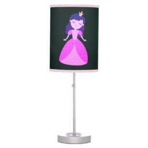 Black & Pink Princess Table Lamp