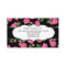Black & Pink Roses Flowery Business Cards