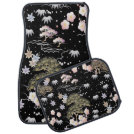 Black Pink Sakura Floral Elegant Kimono Pattern Car Floor Mat Black Pink Sakura Floral Elegant Kimono Pattern Car Floor Mat