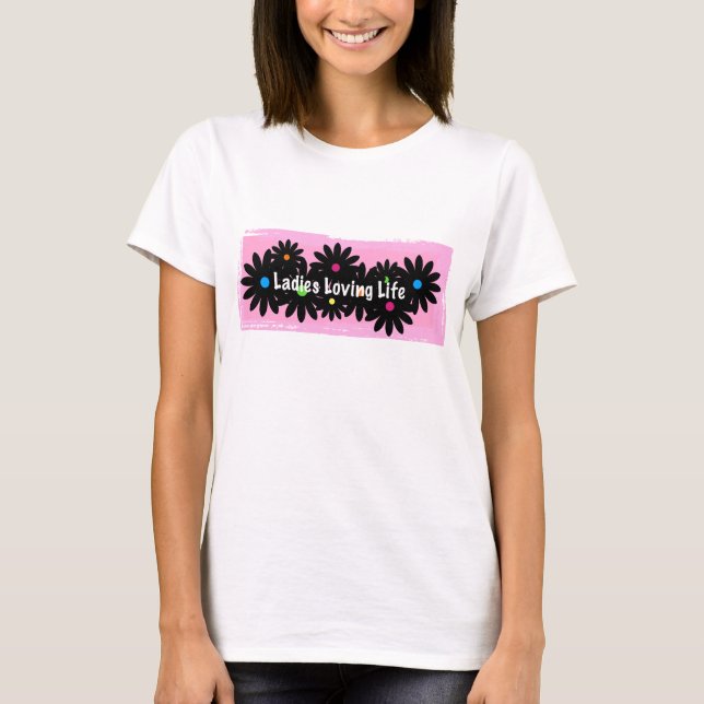 Black & pink style T-Shirt (Front)