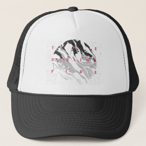 BLack pink The Darling Fire Trucker Hat