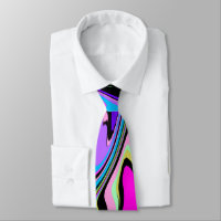 Black Pink Violet Abstract Tie