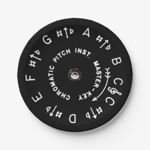 Black Pitch Pipe Paper Plates