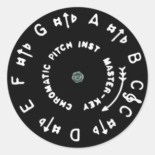 Black Pitchpipe Classic Round Sticker