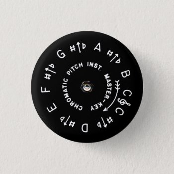 Black Pitchpipe Small Button by BarbeeAnne at Zazzle