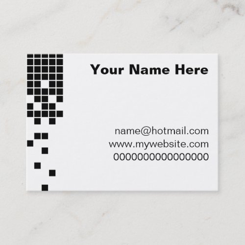 Black Pixels Business Card