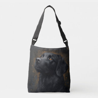 Black Placoted Retriever Crossbody Bag