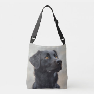 Black Placoted Retriever Crossbody Bag