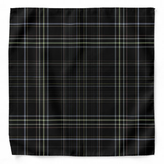 Black Plaid Bandana