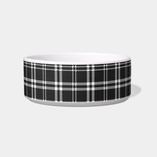 Black Plaid Bowl (Right)