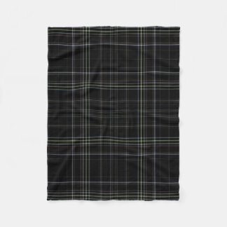 Black Plaid Fleece Blanket