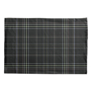 Black Plaid Pillowcase