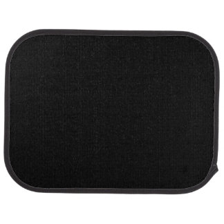 Black Plain Black  Car Floor Mat