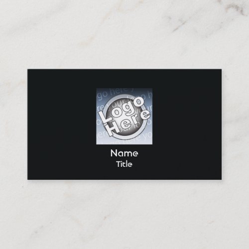 Black Plain Business Business Card Templates