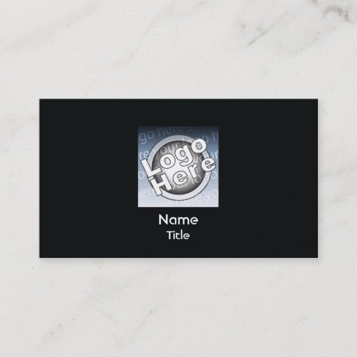 Customizable Black Plain Business Business Card Templates