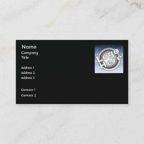 Black Plain - Business Business Cards
