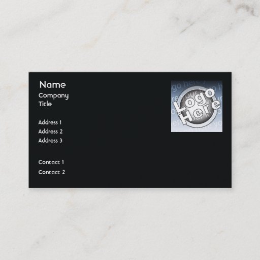 Customizable Black Plain - Business Business Cards