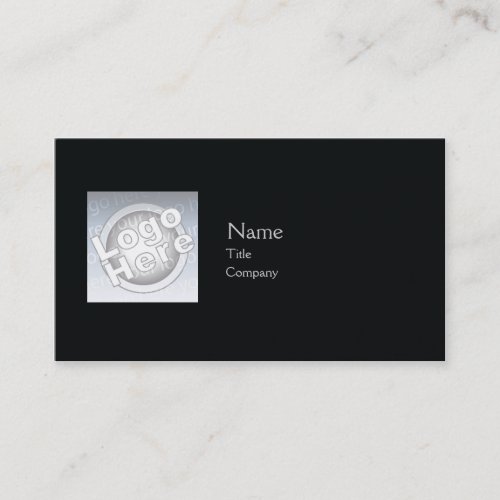 Black Plain - Business Business Card Templates