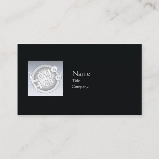 Customizable Black Plain - Business Business Card Templates