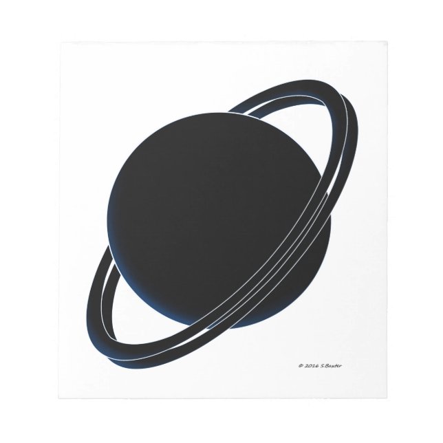 Black Planet Notepad (Front)