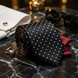 Black & Platinum Ultra Premium Subtle Luxury  Neck Tie