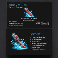Black Plumber Service Professional