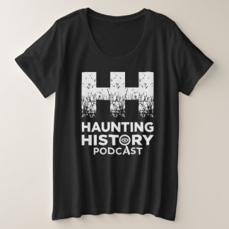 Black Plus T with white HHP Logo Size T-Shirt