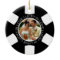 Black poker chip lucky in love couple photo vegas