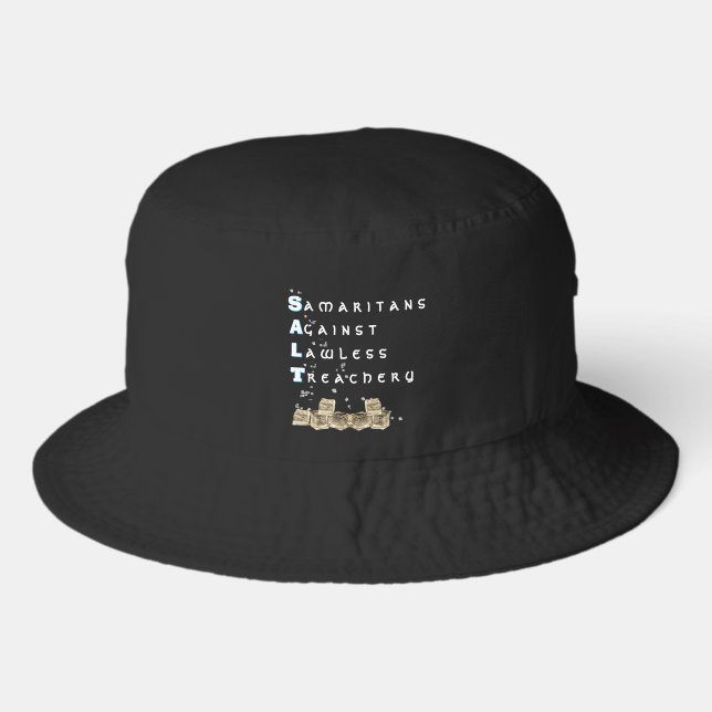 Black- Politics - Anti-Ice (SALT) Bucket Hat (Front)