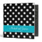 Black Polka Dot and Teal Personalized Wedding