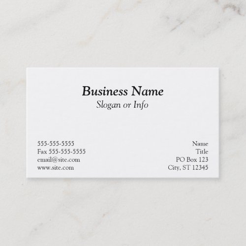 Black Polka Dot Business Card