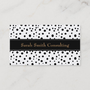 Black Polka Dot Business Card